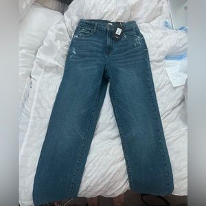high rise boyfriend jeans